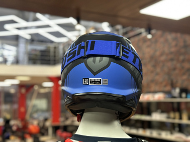 Шлем кроссовый HETOSHI OF836 EXOSS CROSS PRO MX289 цв.Черно-синий Матовый р.XL