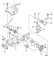 Shift , Manual 4-Х ТАКТНОГО ПЛМ MERCURY 15 Carb(2CYL) Серийный номер от 0R235949 и выше
