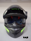 Шлем интеграл HETOSHI XD1-225 цв. Черно-зеленый  р. XL