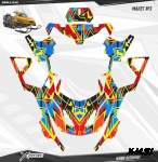 Комплект наклеек Снегоход STELS VIKING №003 (HARD)