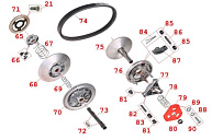 Двигатель мотобкусировщика IRBIS МУХТАР-15 (2018 г.) (с реверсом) (часть 2)