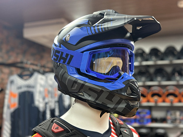 Шлем кроссовый HETOSHI OF836 EXOSS CROSS PRO MX289 цв.Черно-синий Матовый р.XL