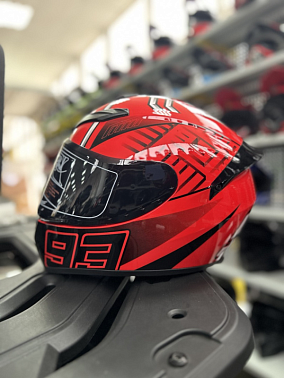 Шлем интеграл HETOSHI XD1-95 цв. Красный  глянцевый  р. XL