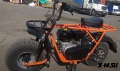 МОТОЦИКЛ СКАУТ САФАРИ 3-7 BIGFOOT (ПЕРЕДНЯЯ ПОДВЕСКА + 2 ЗАД. АМОРТ., 7,0 Л.С., РЕДУКТОР)