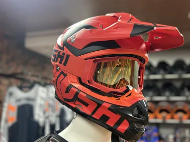 Шлем кроссовый HETOSHI OF836 EXOSS CROSS PRO MX289 цв.Красный с черными вставками Матовый р.L